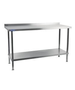 Holmes Stainless Steel Wall Table with Upstand 1200mm (DR029)