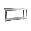 Holmes Stainless Steel Wall Table with Upstand 1500mm (DR030)