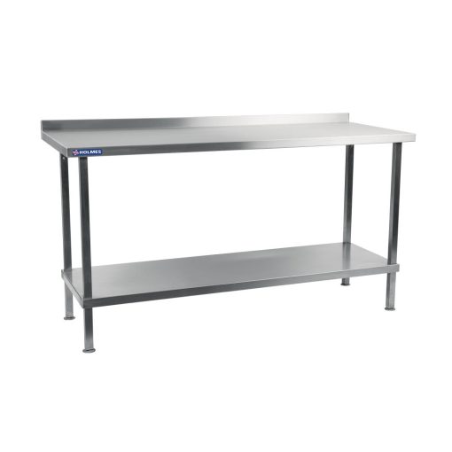 Holmes Stainless Steel Wall Table with Upstand 2100mm (DR032)
