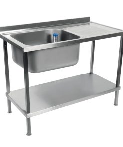 Holmes Fully Assembled Stainless Steel Sink Right Hand Drainer 1000mm (DR380)
