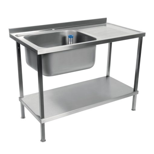 Holmes Fully Assembled Stainless Steel Sink Right Hand Drainer 1200mm (DR382)