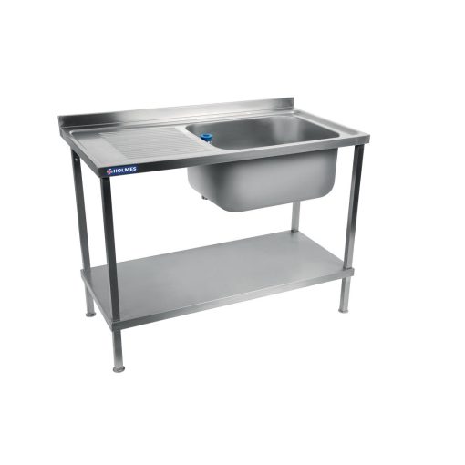 Holmes Fully Assembled Stainless Steel Sink Left Hand Drainer 1200mm (DR387)