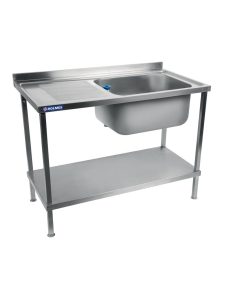 Holmes Fully Assembled Stainless Steel Sink Left Hand Drainer 1500mm (DR389)