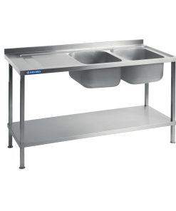 Holmes Fully Assembled Stainless Steel Sink Left Hand Drainer 1500mm (DR391)