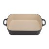 Le Creuset Cast Iron Roaster 33cm 4.9L Satin Black (DR470)