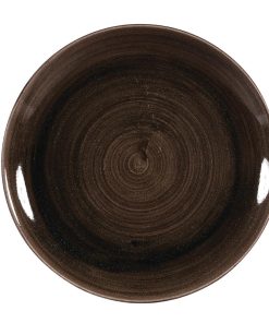 Churchill Stonecast Patina Coupe Plates Black 260mm (Pack of 12) (DR651)