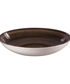 Churchill Stonecast Patina Coupe Bowls Black 248mm (Pack of 12) (DR654)