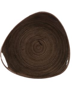 Churchill Stonecast Patina Triangular Plates Black 229mm (Pack of 12) (DR655)