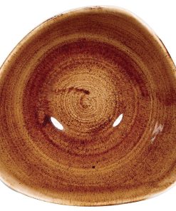 Churchill Stonecast Patina Triangular Bowls Vintage Copper 153mm (Pack of 12) (DR667)