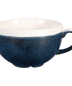 Churchill Monochrome Cappuccino Cup Sapphire Blue 225ml (Pack of 12) (DR671)