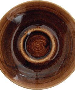Churchill Monochrome Espresso Saucer Vintage Copper 114ml (Pack of 12) (DR683)
