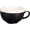 Churchill Monochrome Cappuccino Cup Onyx Black 225ml (Pack of 12) (DR685)