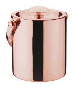 Olympia Double Walled Ice Bucket with Lid 1Ltr Copper (DR740)