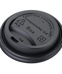 Fiesta Green Compostable Coffee Cup Lids 225ml / 8oz (Pack of 50) (DS054)