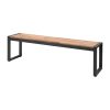 Bolero Acacia Wood and Steel Industrial Benches 1600mm (Pack of 2) (DS158)