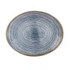 Churchill Studio Prints Homespun Oval Coupe Plates Slate Blue 317mm (Pack of 12) (DS527)
