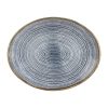 Churchill Studio Prints Homespun Oval Coupe Plates Slate Blue 270mm (Pack of 12) (DS528)