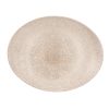 Churchill Studio Prints Raku Oval Coupe Plates Agate Grey 317mm (Pack of 12) (DS571)