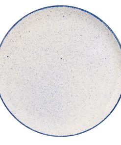 Churchill Stonecast Hints Coupe Plates Indigo Blue 324mm (Pack of 6) (DS573)