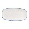 Churchill Stonecast Hints Rectangular Plates Indigo Blue 298mm (Pack of 12) (DS587)