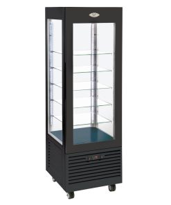 Roller Grill Display Fridge with Fixed Shelves Black (DT734)