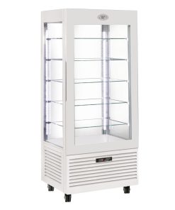 Roller Grill Display Fridge with Fixed Shelves White (DT738)
