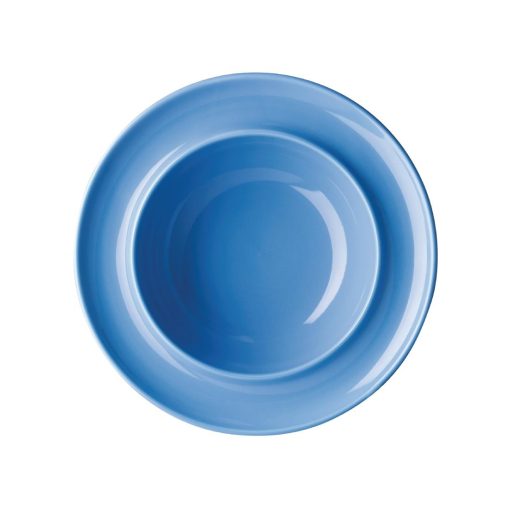 Olympia Heritage Raised Rim Bowl Blue 205mm (Pack of 4) (DW142)