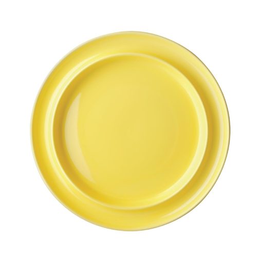 Olympia Heritage Raised Rim Plates Yellow 253mm (Pack of 4) (DW147)