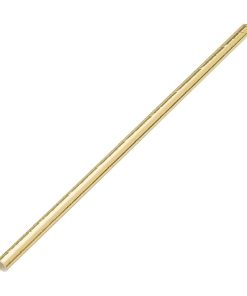 Utopia Biodegradable Paper Straws Gold (Pack of 250) (DW192)