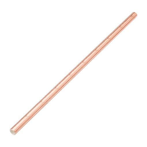 Utopia Biodegradable Paper Straws Copper (Pack of 250) (DW194)