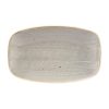 Churchill Stonecast Rectangular Plates Peppercorn Grey 121 x 200mm (DW336)