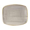 Churchill Stonecast Rectangular Plates Peppercorn Grey 126 x 154mm (DW337)