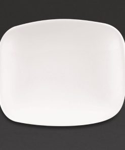 Churchill X Squared Oblong Plates White 126 x 154mm (Pack of 12) (DW343)
