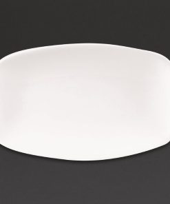 Churchill X Squared Oblong Plates White 121 x 200mm (Pack of 12) (DW345)