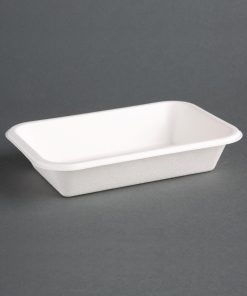 Fiesta Green Compostable Bagasse Food Trays 16oz (Pack of 50) (DW347)