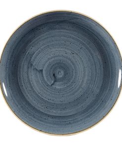 Churchill Stonecast Coupe Plates Blueberry 288mm (Pack of 12) (DW350)