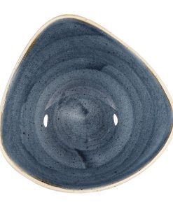 Churchill Stonecast Triangular Bowls Blueberry 235mm (Pack of 12) (DW358)