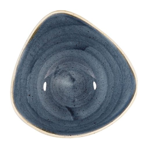 Churchill Stonecast Triangular Bowls Blueberry 185mm (Pack of 12) (DW359)