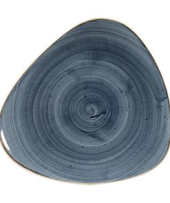 Churchill Stonecast Triangular Plates Blueberry 311mm (Pack of 6) (DW361)