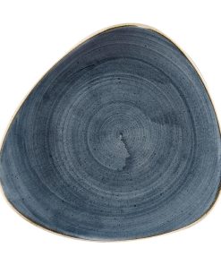 Churchill Stonecast Triangular Plates Blueberry 229mm (Pack of 12) (DW363)