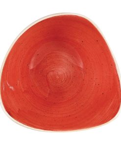 Churchill Stonecast Triangular Bowls Berry Red 185mm (Pack of 12) (DW365)