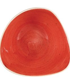 Churchill Stonecast Triangular Bowls Berry Red 153mm (Pack of 12) (DW366)