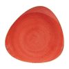 Churchill Stonecast Triangular Plates Berry Red 265mm (Pack of 12) (DW367)