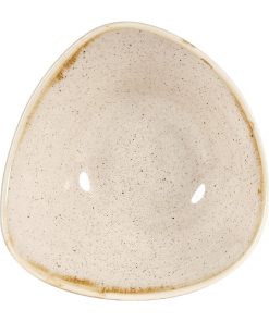 Churchill Stonecast Triangular Bowls Nutmeg Cream 153mm (Pack of 12) (DW371)