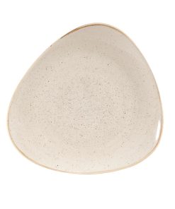 Churchill Stonecast Triangular Plates Nutmeg Cream 265mm (Pack of 12) (DW372)