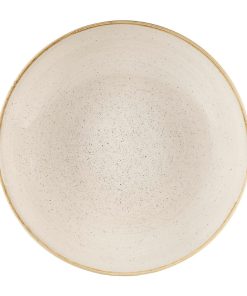 Churchill Stonecast Coupe Bowls Nutmeg Cream 310mm (Pack of 6) (DW374)