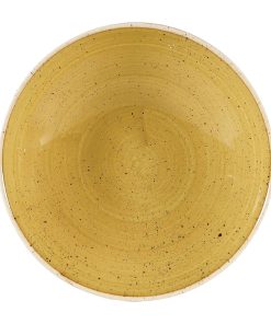 Churchill Stonecast Coupe Bowls Mustard Seed Yellow 182mm (Pack of 12) (DW376)