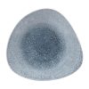 Churchill Studio Prints Raku Triangular Shallow Bowls Topaz Blue 238mm (DW412)