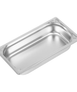 Vogue Heavy Duty Stainless Steel 1/3 Gastronorm Pan 65mm (DW442)