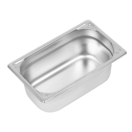 Vogue Heavy Duty Stainless Steel 1/4 Gastronorm Pan 100mm (DW447)